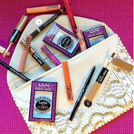 Overview of various makeup products by NYX Cosmetics.